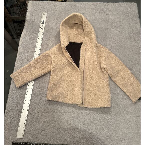 Size XSmall Zara Fleece/Sherpa Style Hooded Coat Traufuluc outerwear - Picture 1 of 11